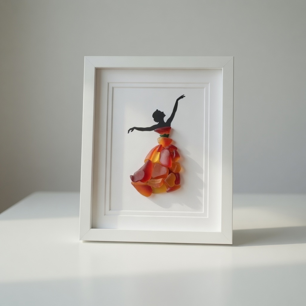 Sea Glass Ballet Art Photo Frame