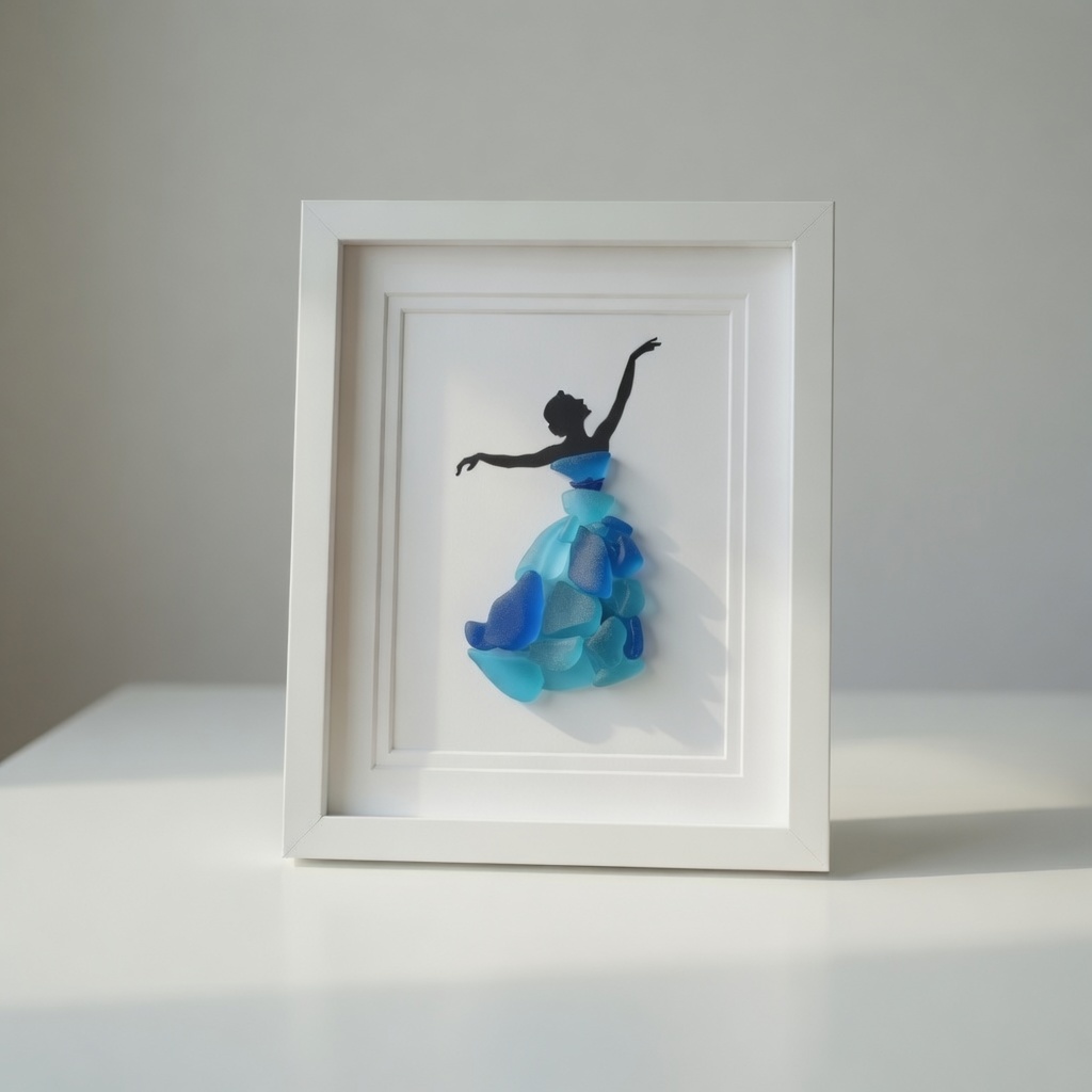 Sea Glass Ballet Art Photo Frame