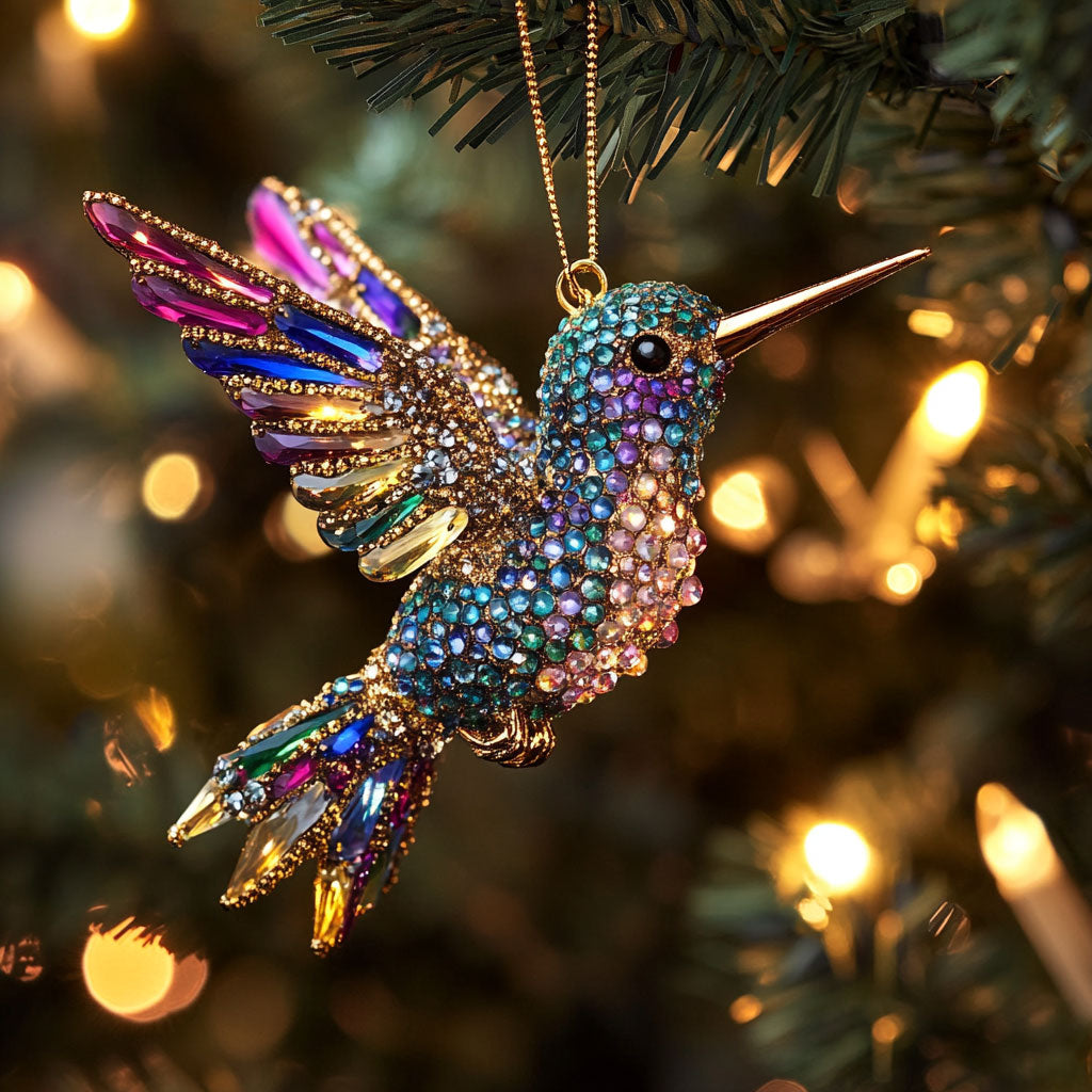 Hummingbird Glow WN1610084CL Christmas Ornament