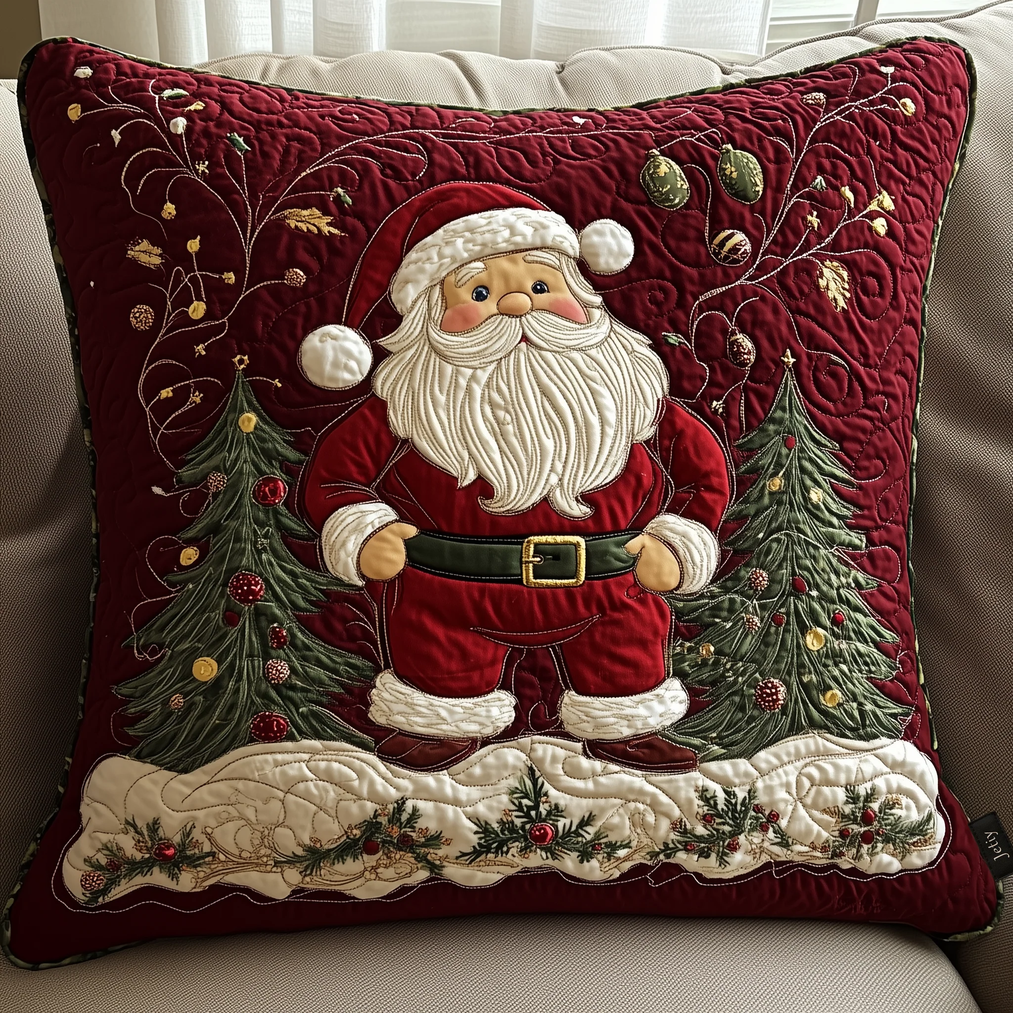Santa Workshop Wonder Quilted Pillow Case