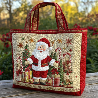 Santa Claus Series Quilted Tote Bag