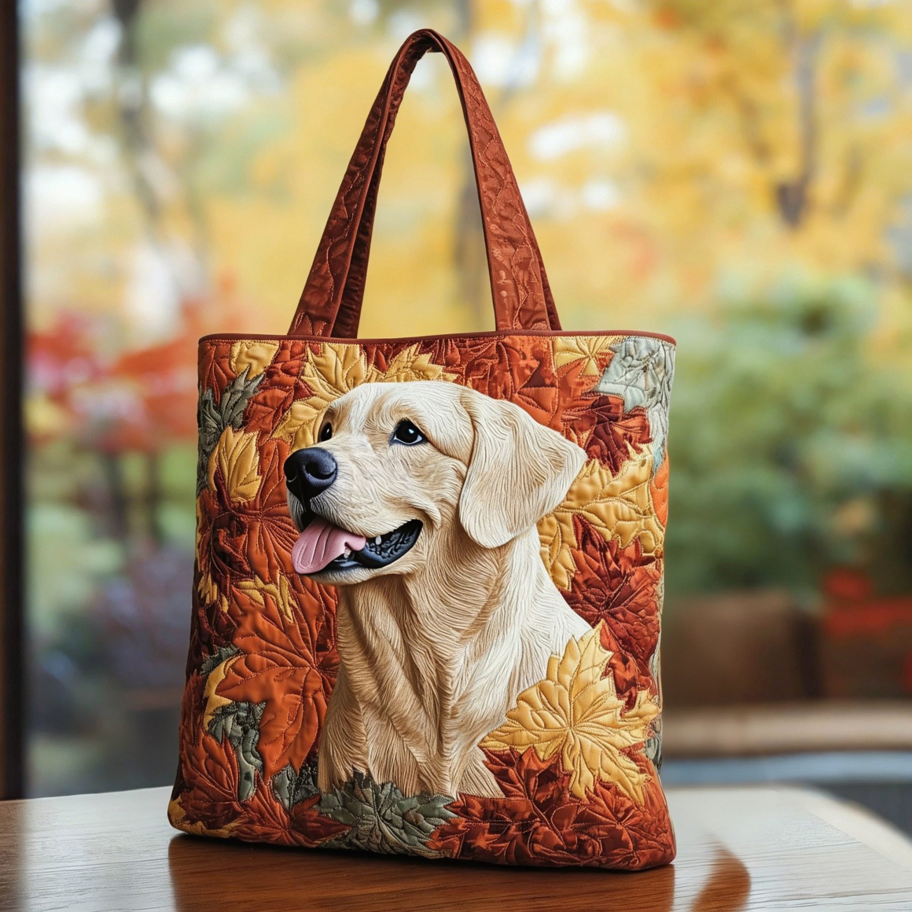 Labrador Quilted Tote Bag
