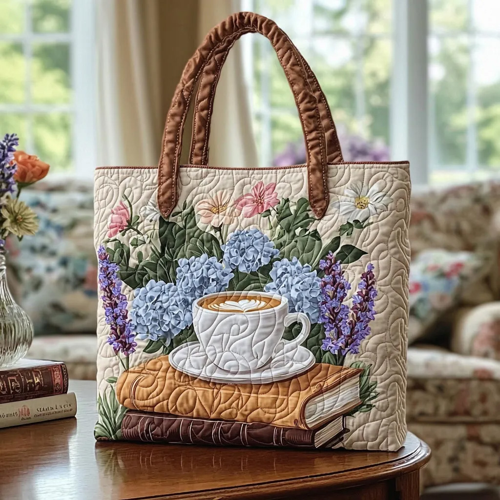 Cozy Stacks Quilted Tote Bag