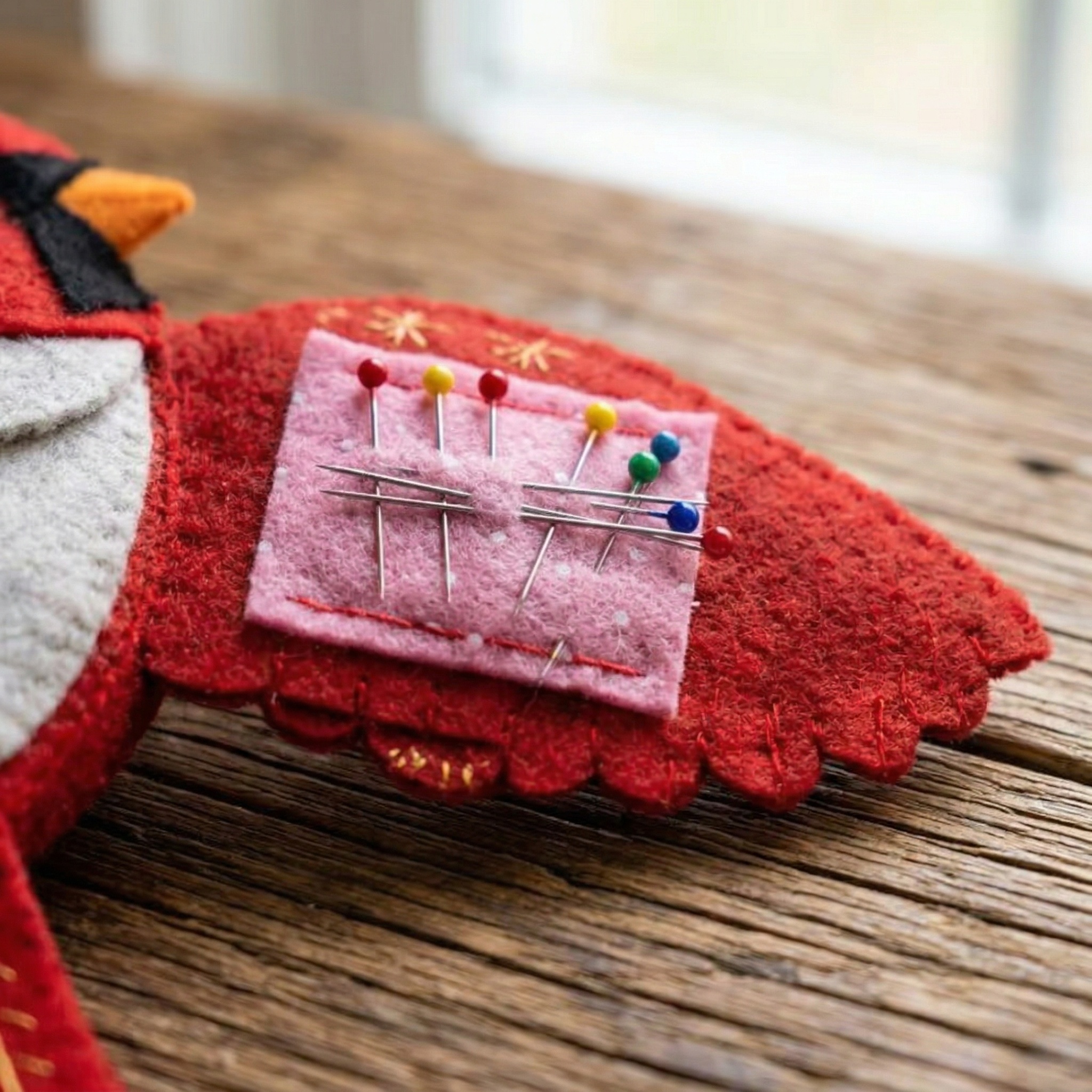 Handcrafted Bird Sewing Heirloom