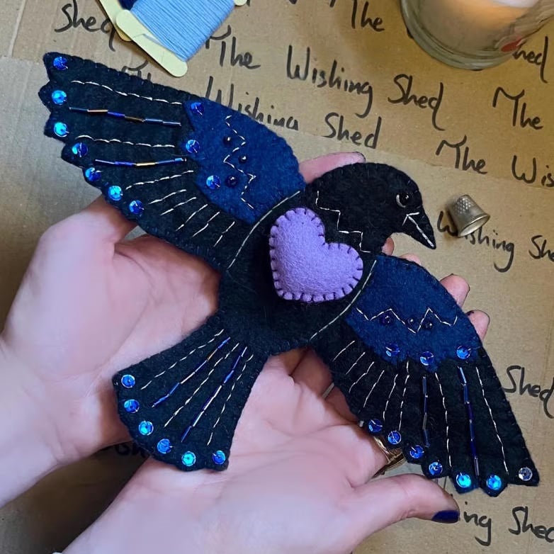 Handcrafted Bird Sewing Heirloom