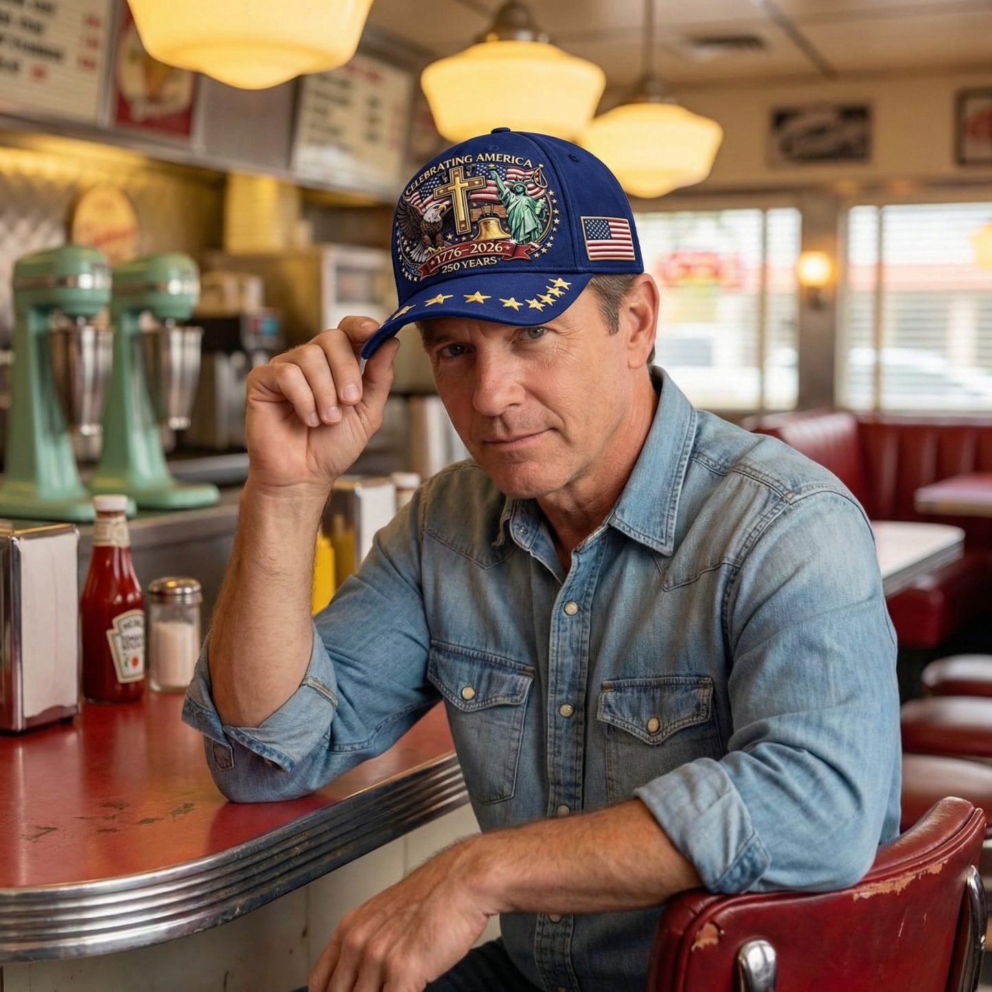 Celebrating America 250th Anniversary Baseball Cap (1776–2026)