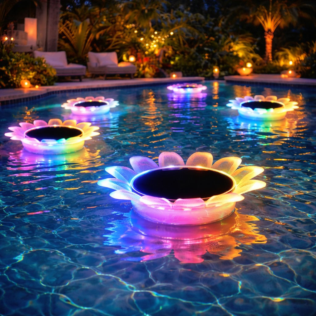 Floating Sunflower Solar Pool Light