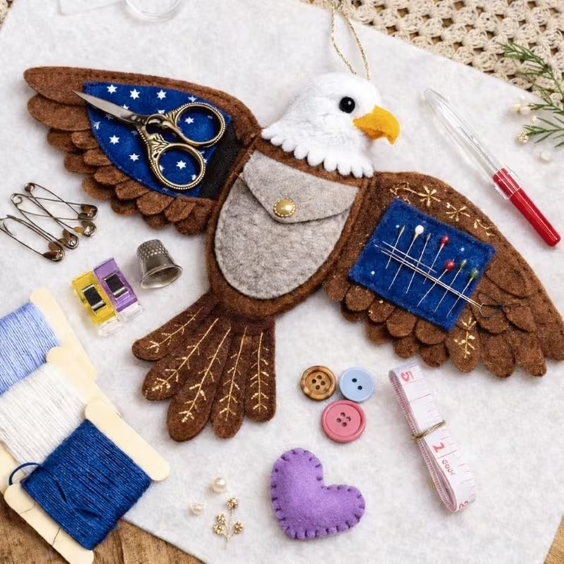 Handcrafted Bird Sewing Heirloom