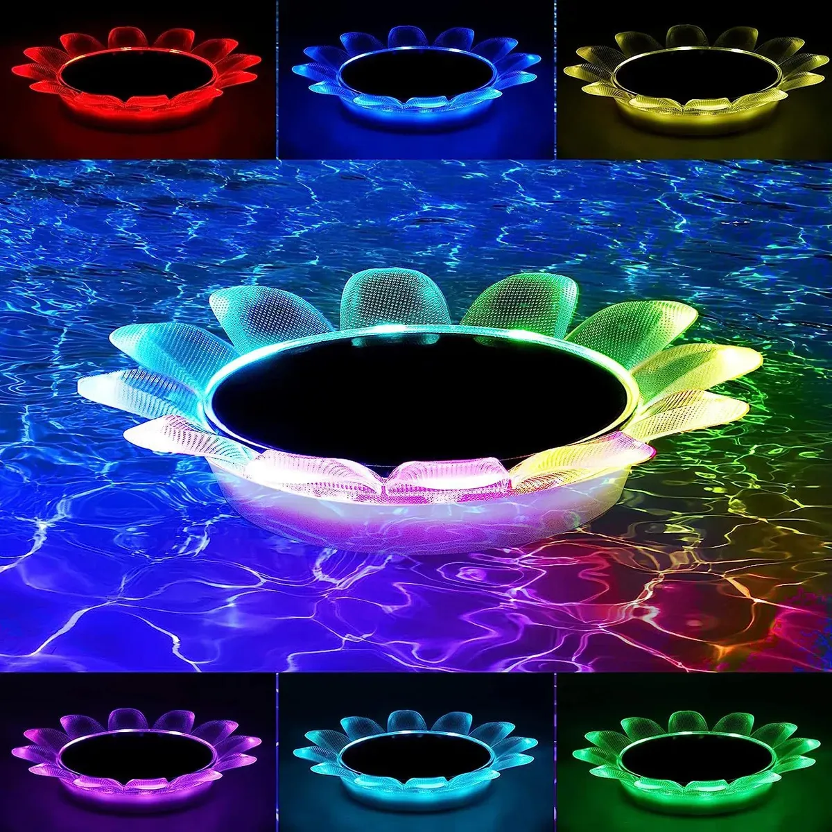 Floating Sunflower Solar Pool Light