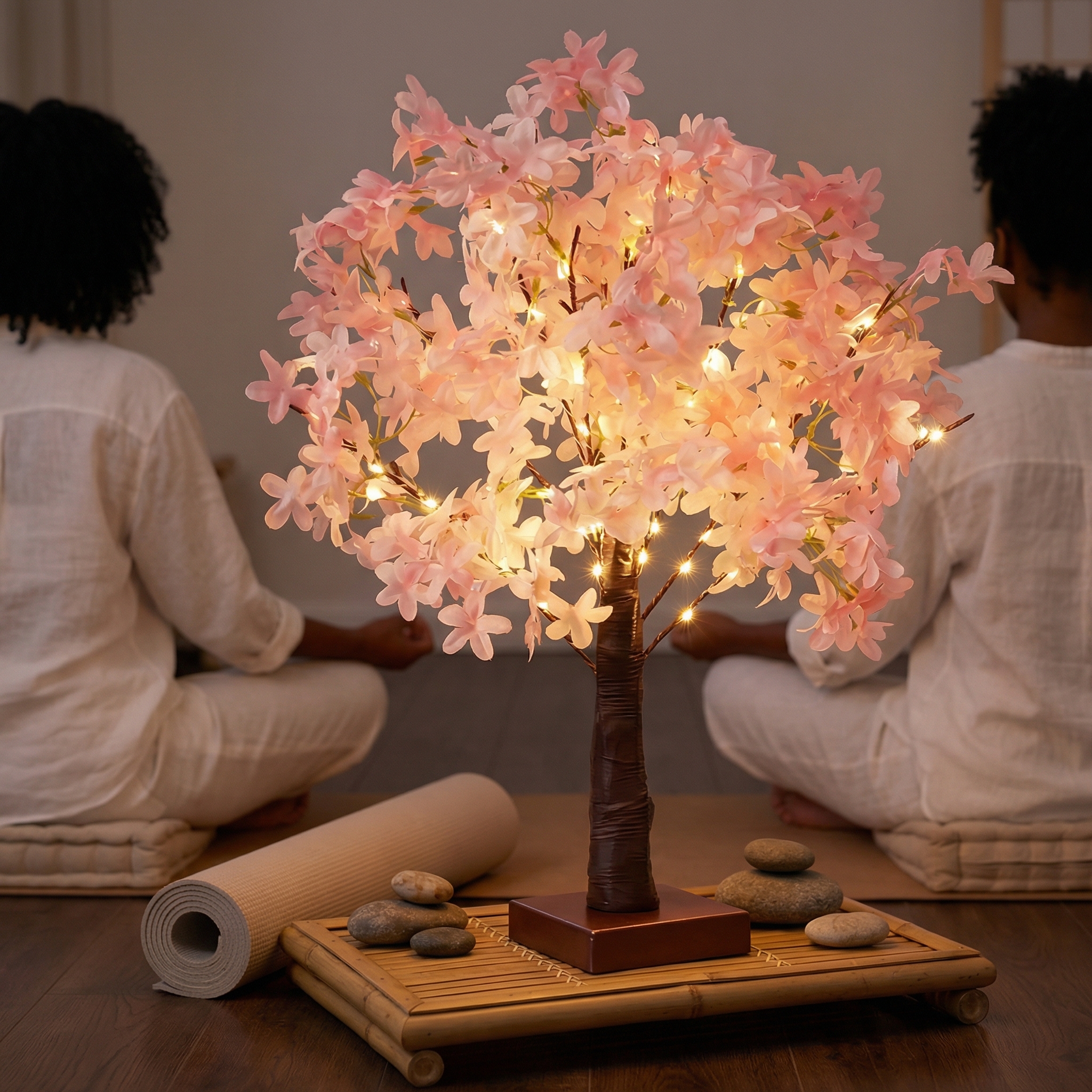 Pink Cherry Blossom Tree Lamp