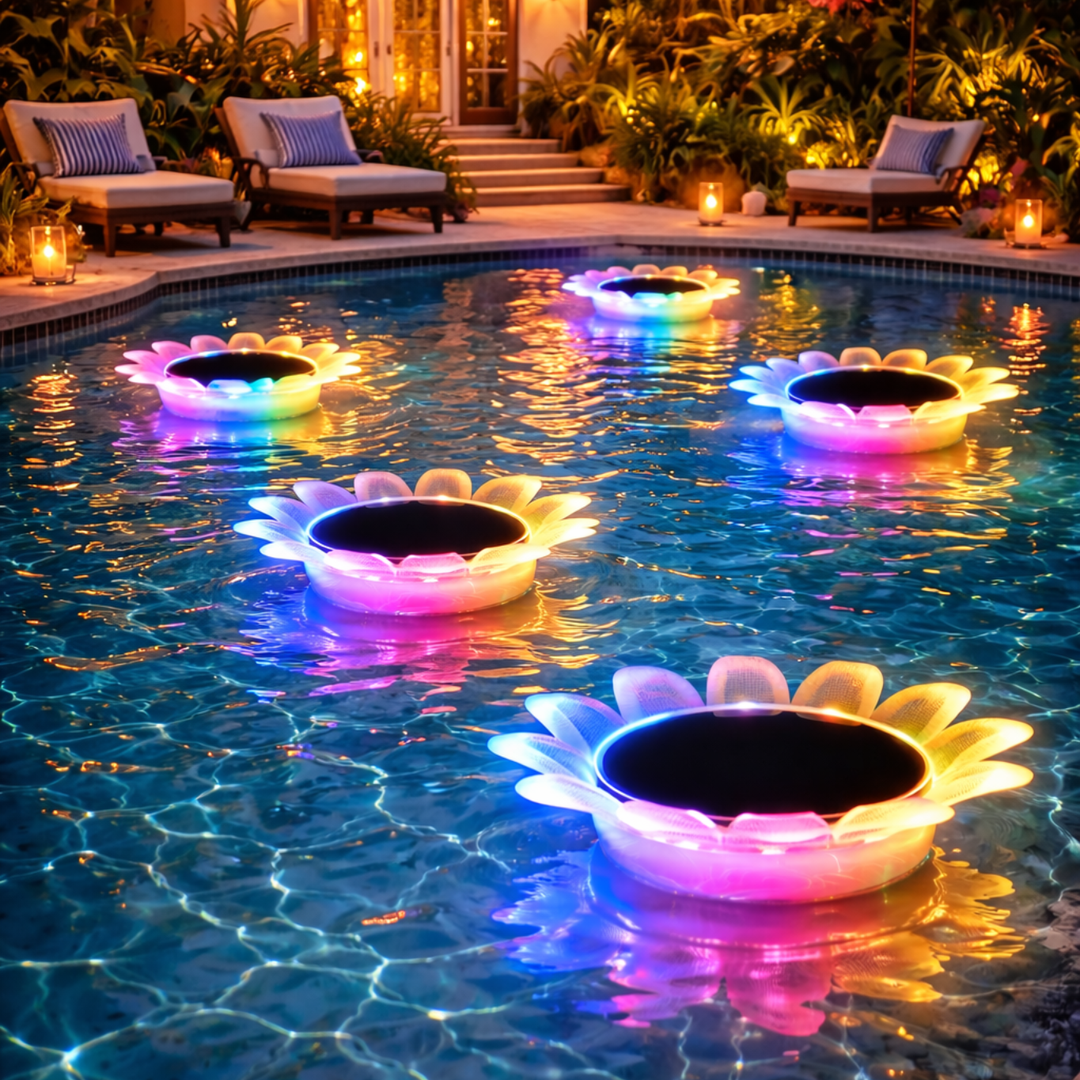 Floating Sunflower Solar Pool Light