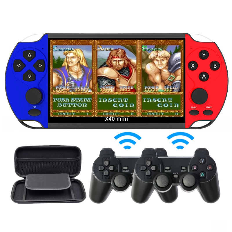 X40MINI｜6.5-inch double player video game console Supports wireless controllers Birthday/holiday/Christmas gift