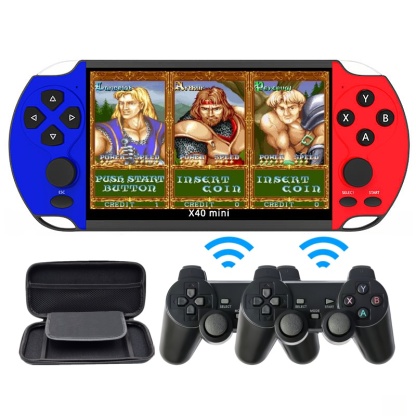 X40MINI｜6.5-inch double player video game console Supports wireless controllers Birthday/holiday/Christmas gift