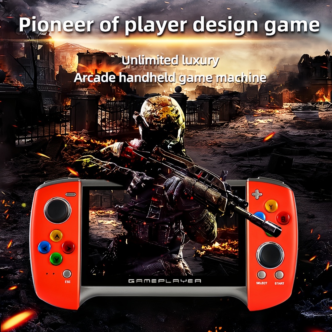 X19Plus｜5.1-inch two-color handheld game console birthday/Christmas gift mp3/mp4