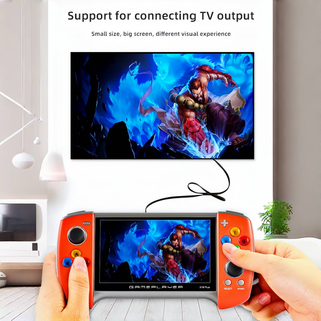 X19Plus｜5.1-inch two-color handheld game console birthday/Christmas gift mp3/mp4
