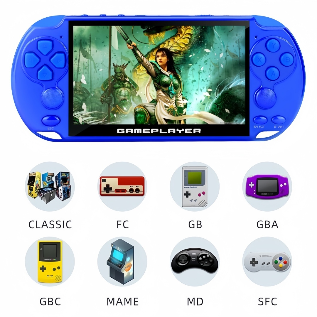 5.1 inch 128Bit retro handheld video game console
