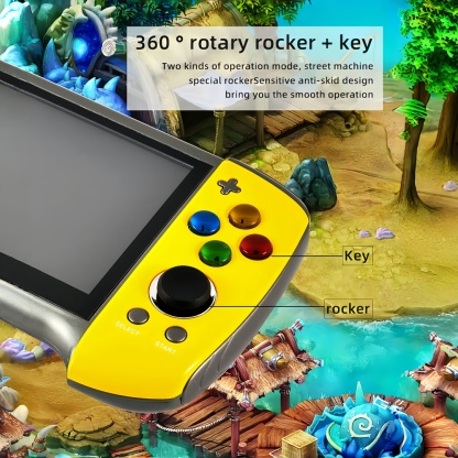 X19Plus｜5.1-inch two-color handheld game console birthday/Christmas gift mp3/mp4