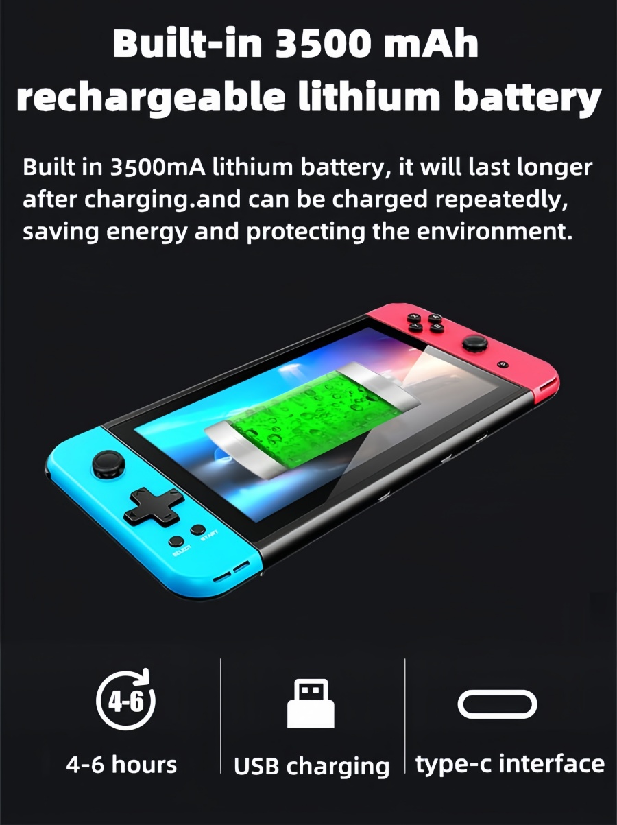 X70｜7-inch Quad-core Double Player video game console Birthday/holiday/Christmas gift