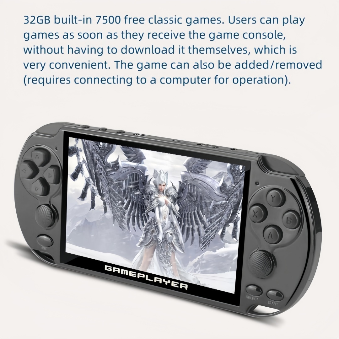 5.1 inch 128Bit retro handheld video game console