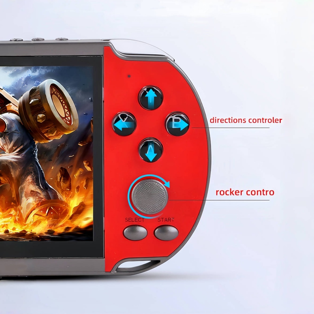 X7Plus｜5.1 Inch casual handheld game console mp3/mp4
