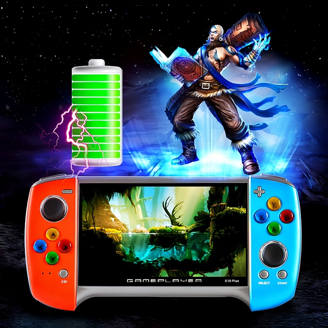 X19Plus｜5.1-inch two-color handheld game console birthday/Christmas gift mp3/mp4