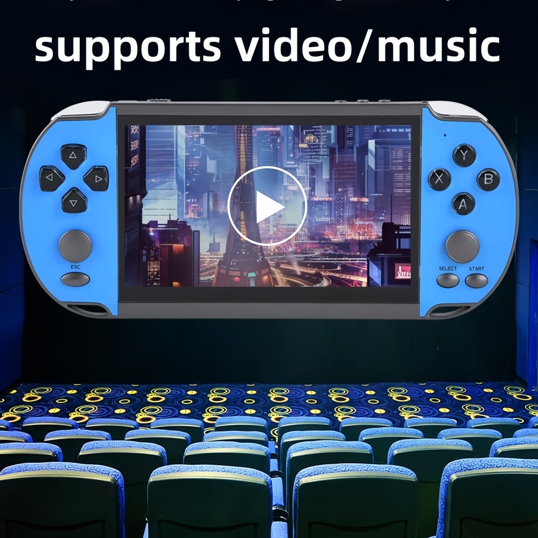 X7Plus｜5.1 Inch casual handheld game console mp3/mp4