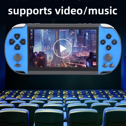 X7Plus｜5.1 Inch casual handheld game console mp3/mp4