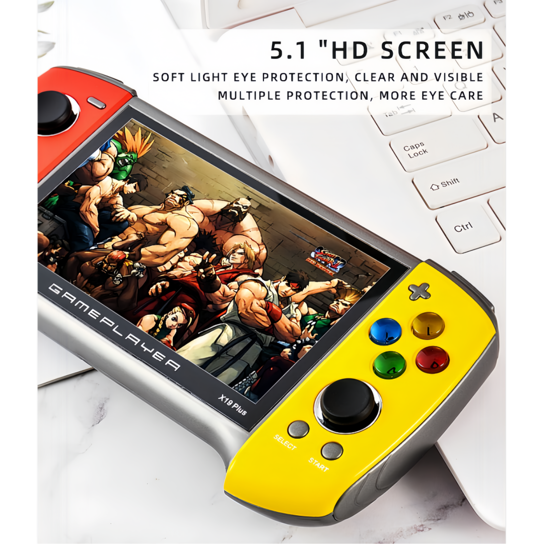 X19Plus｜5.1-inch two-color handheld game console birthday/Christmas gift mp3/mp4