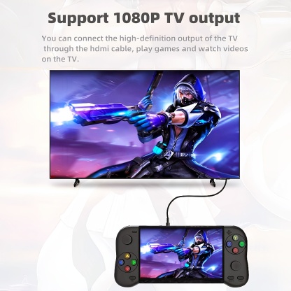 X19MAX｜5.1 inch handle appearance double player handheld video game console