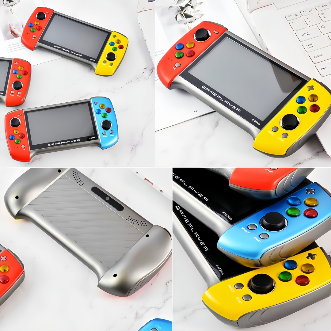 X19Plus｜5.1-inch two-color handheld game console birthday/Christmas gift mp3/mp4