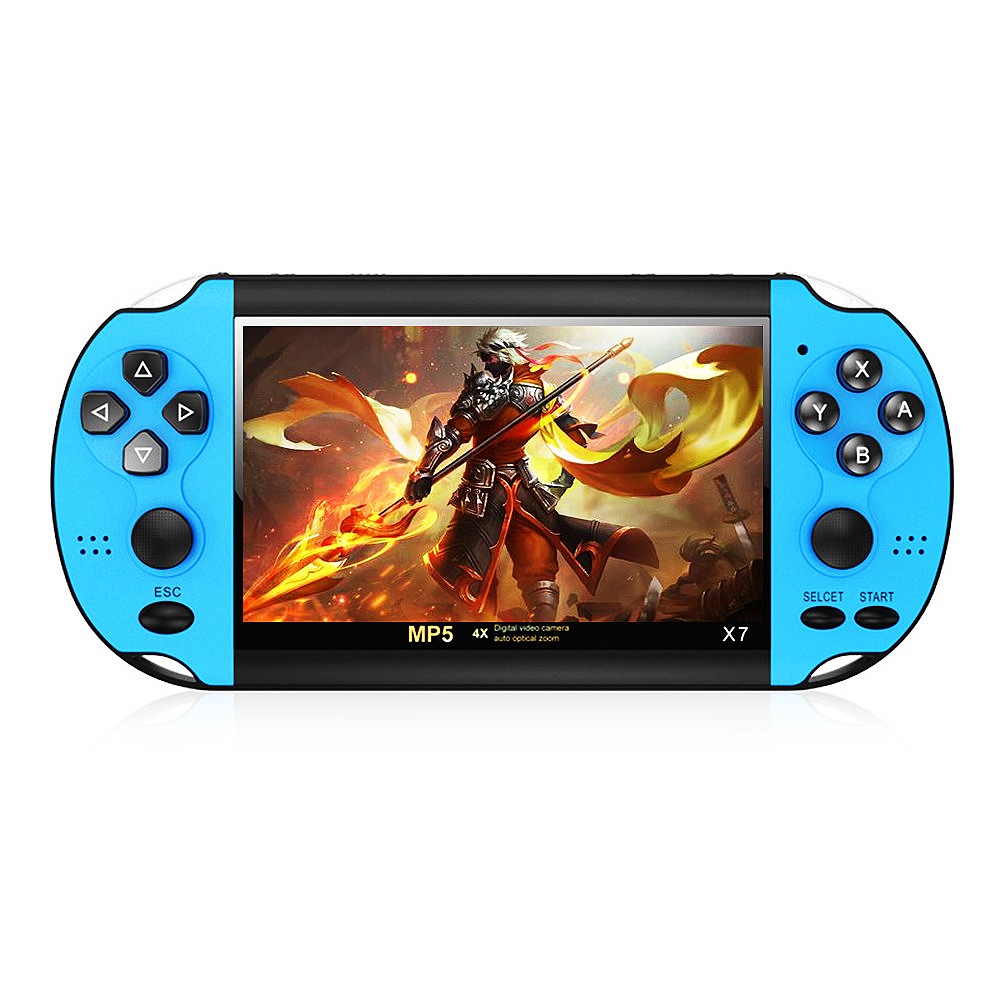 4.3 inch Color Video Game Console Dual Joystick Built-in 3000 Retro Games Support Arcade CPS/gba/gbc/gb/SFC/fc Video/Music/E-Book AV Out Rechargeable Lithium Battery Children's Gift