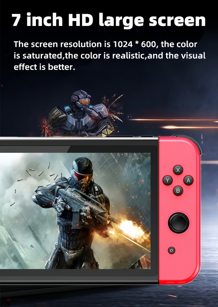 X70｜7-inch Quad-core Double Player video game console Birthday/holiday/Christmas gift