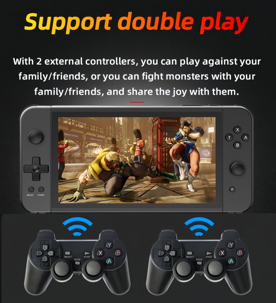 X70｜7-inch Quad-core Double Player video game console Birthday/holiday/Christmas gift