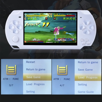 Video Game Console 4.3 inch 8GB Built-in 2000 Retrp Classic Games for Multiple Simulators Game can save multiple progress Video/Music/E-Book Portable Console Gift for Boyfriend/children