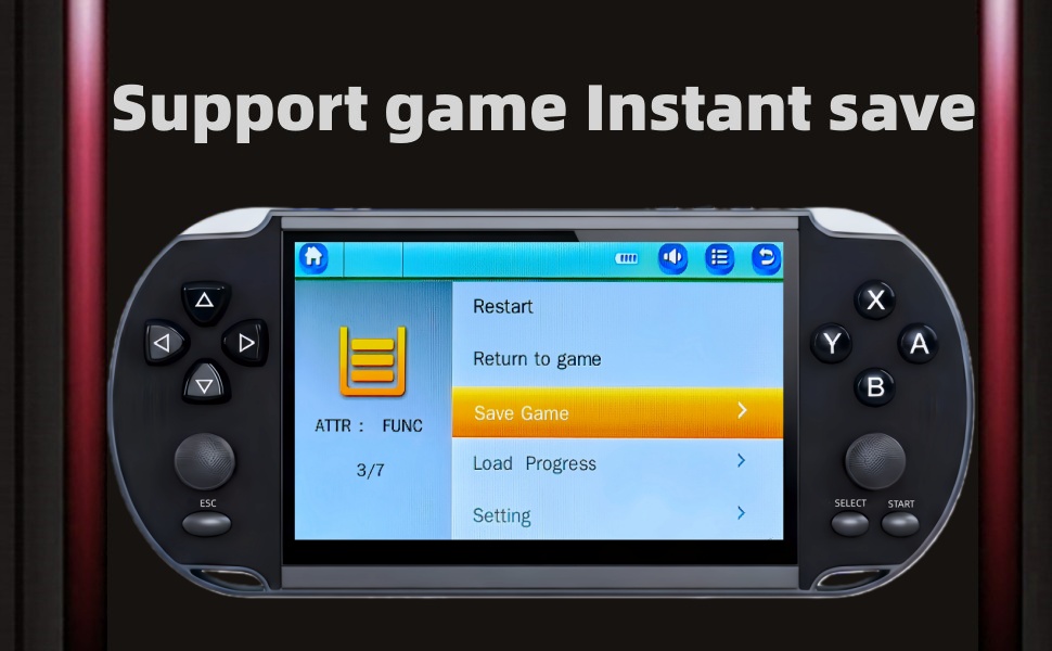 X9PB｜Multi-Function 5.1 Inch Video Game Console Built-in 4000 Retro Games