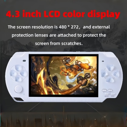 Video Game Console 4.3 inch 8GB Built-in 2000 Retrp Classic Games for Multiple Simulators Game can save multiple progress Video/Music/E-Book Portable Console Gift for Boyfriend/children