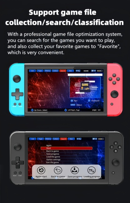 X70｜7-inch Quad-core Double Player video game console Birthday/holiday/Christmas gift