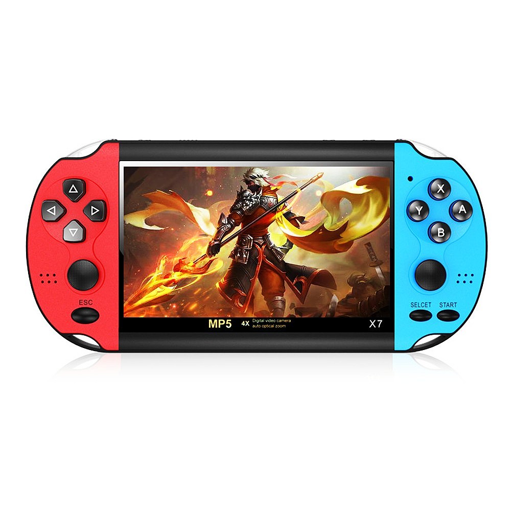 4.3 inch Color Video Game Console Dual Joystick Built-in 3000 Retro Games Support Arcade CPS/gba/gbc/gb/SFC/fc Video/Music/E-Book AV Out Rechargeable Lithium Battery Children's Gift