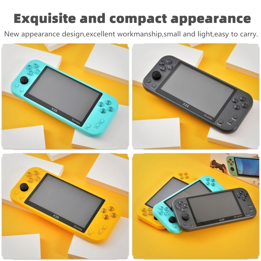 X20｜5.1-inch wireless double-player game console birthday/Christmas gift mp3/mp4