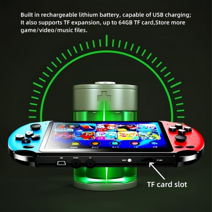 5.5 Inch Colorful Video game console  Multiple simulators Built in 9000 games can save/add/delete electronic game console Handheld gaming Retro portable game Device Toys Children/holiday gifts