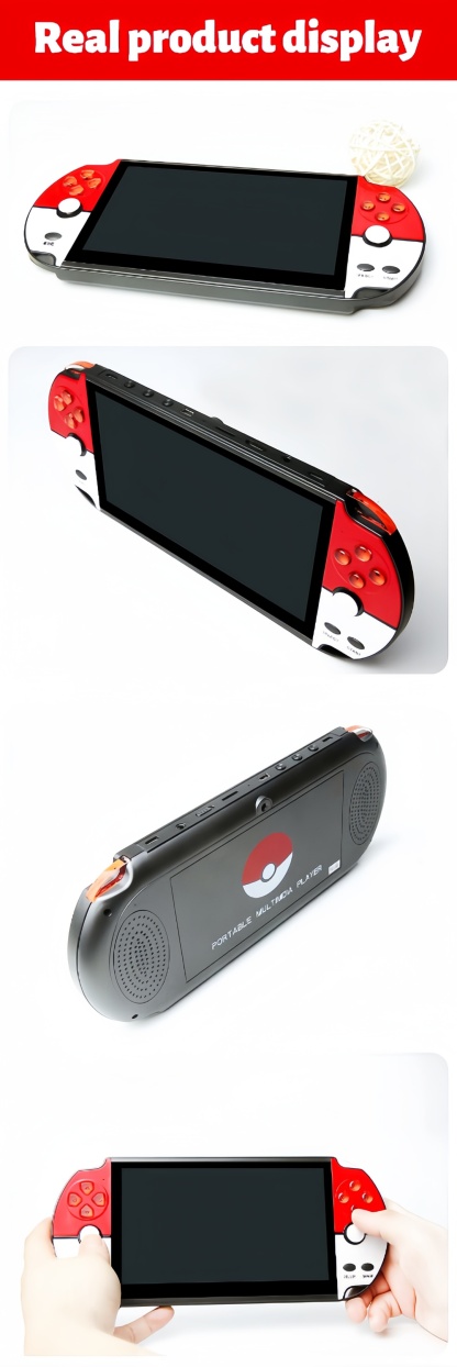 XRS-09｜7-inch multiplayer wireless handle retro video game console Birthday/holiday/Christmas gift