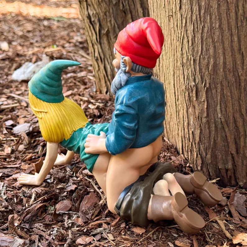 Funny Gnome Garden Statue