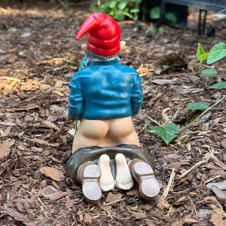 Funny Gnome Garden Statue