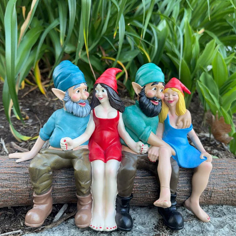 Funny Gnome Garden Statue