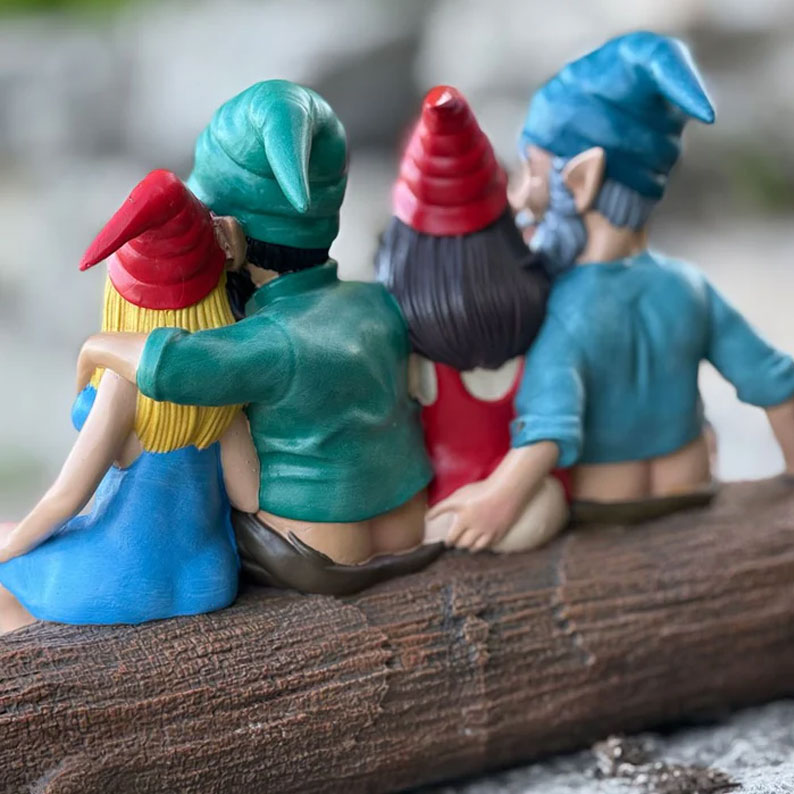 Funny Gnome Garden Statue