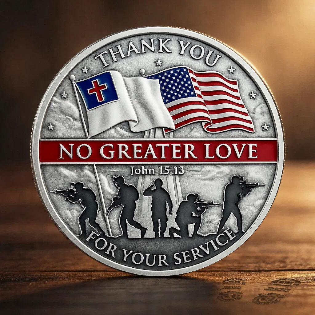 🏆NEW YEAR 60% OFF - 🇺🇸 No Greater Love – Honor of Those Who Served Commemorative Coin