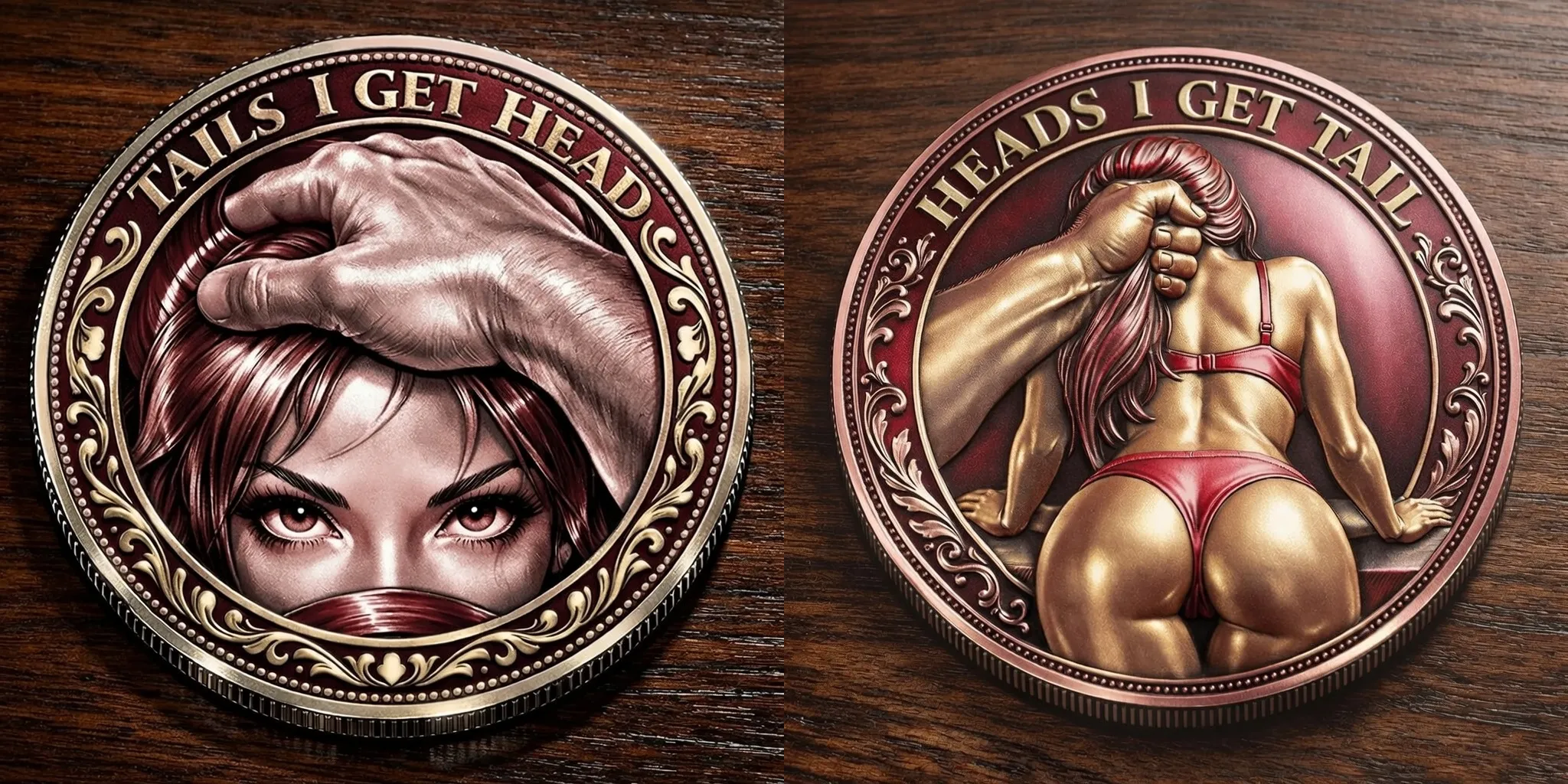 🌹Early Valentine Sale 60% OFF -❤️Heads I Get Tail / Tails I Get Head Commemorative Coin