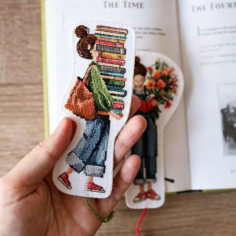 Book Lover Bookmark Cross Stitch Kit