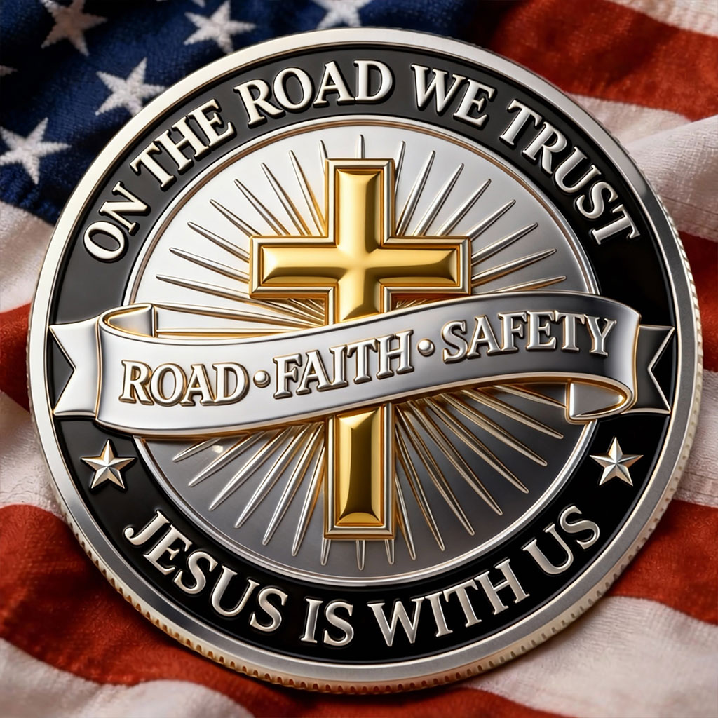 🏆Flash Sale 60% OFF - 🙏Jesus Bless Truck Drivers Coin