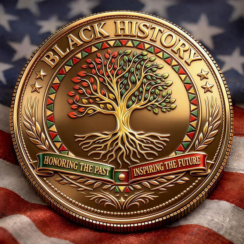 Black History Month Centennial Commemorative Coin